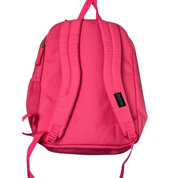 Jansport Big Student Backpack XL Posh Pink NWT Laptop Compartment & More - Picture 3 of 8